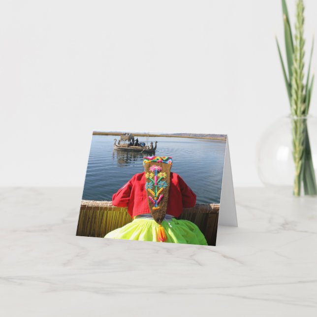 Peru Child - Girl Card (Front)