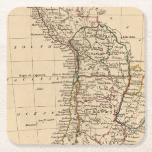 Peru, Chili, La Plata Square Paper Coaster