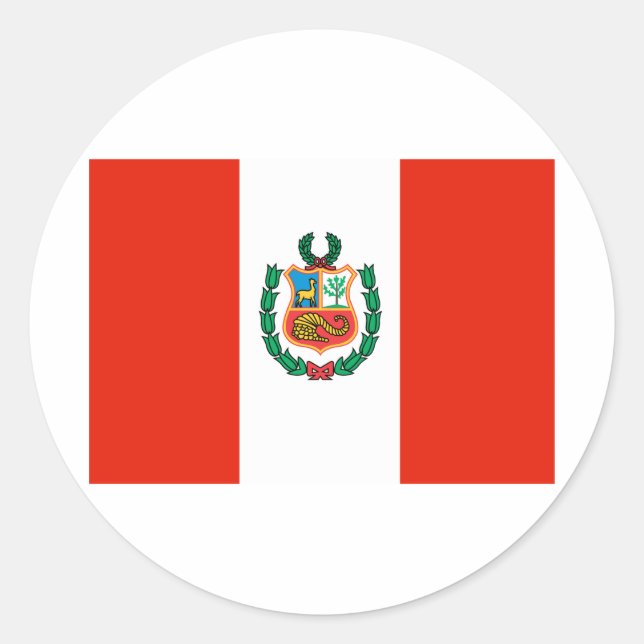 Peru Classic Round Sticker (Front)