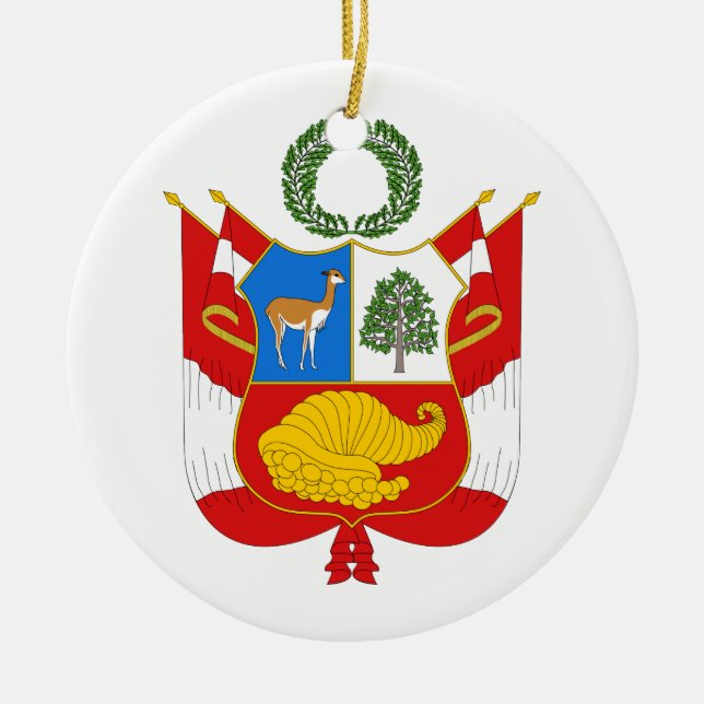Peru Coat of Arms Ornament (Front)