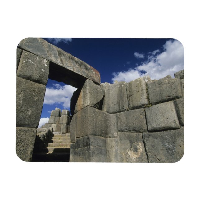 Peru, Cuzco, Sacsayhuaman fortress, good example Magnet (Horizontal)