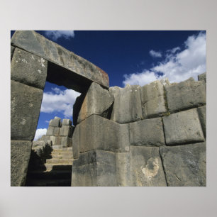 Peru, Cuzco, Sacsayhuaman fortress, good example Poster