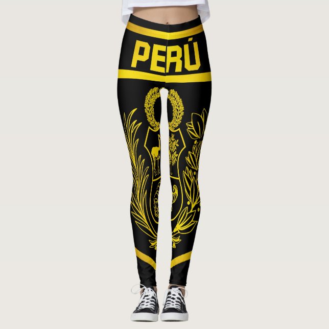 Perú Emblem Leggings (Front)