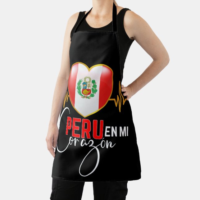 Peru en mi Corazon Peruvian Pride  Apron (Insitu)