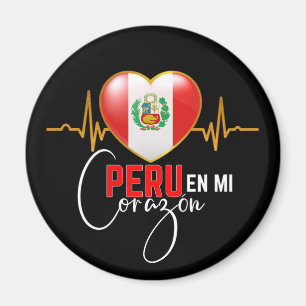 Peru en mi Corazon Peruvian Pride  Magnet
