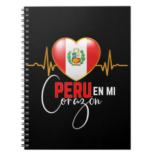 Peru en mi Corazon Peruvian Pride Notebook