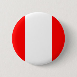 Peru Flag 2 Inch Round Button