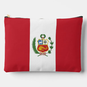 Peru flag accessory pouch
