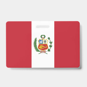 Peru flag badge