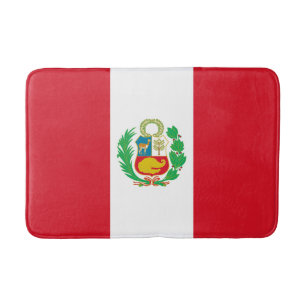 Peru Flag Bath Mat