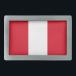 Peru Flag Belt Buckle<br><div class="desc">Patriotic flag of Peru.</div>