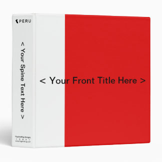 Peru Flag Binder