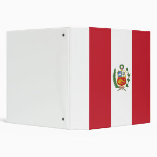 Peru flag binder