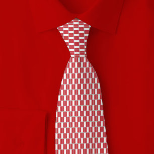 Peru Flag Brick Pattern Tie