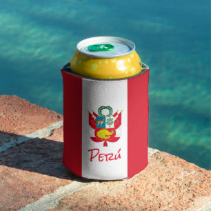 Peru Flag Can Cooler