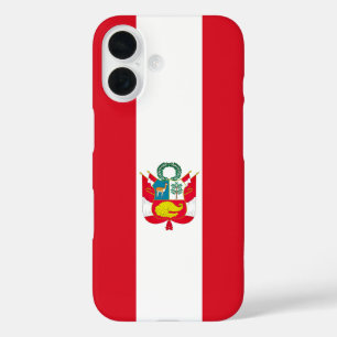 Peru Flag iPhone 16 Case