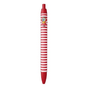 Peru Flag Cute Patriotic Black Ink Pen
