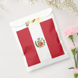 Peru flag favour bag