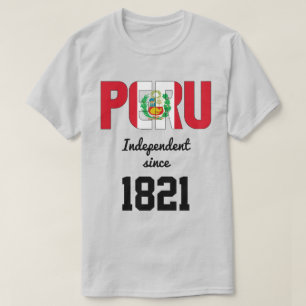 Peru Flag Independence Celebration T-Shirt