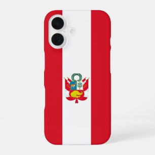 Peru Flag iPhone 16 Case