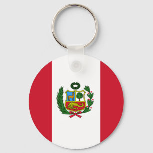Peru flag keychain