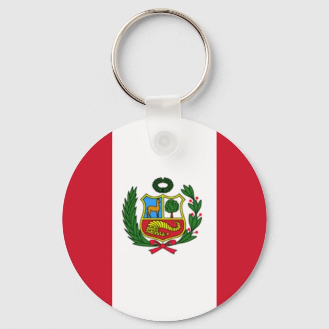 Peru flag keychain (Front)
