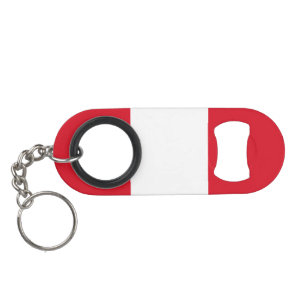Peru Flag Keychain Bottle Opener