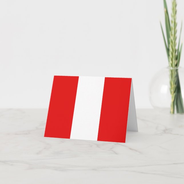 Peru Flag Notecard (Front)