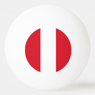 Peru Flag Ping Pong Ball