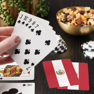 Peru flag playing cards