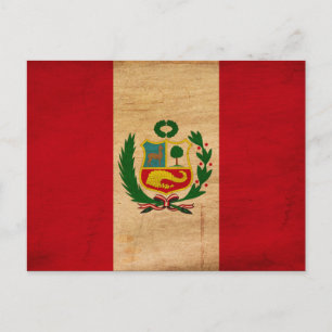 Peru Flag Postcard