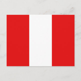 Peru Flag Postcard