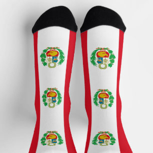Peru Flag Socks