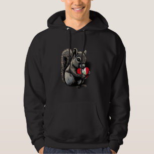 Peru Flag Squirrel Heart Peruvian Pride Peruvian R Hoodie