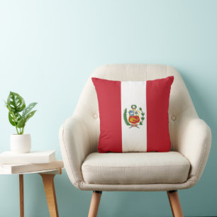 Peru flag throw pillow