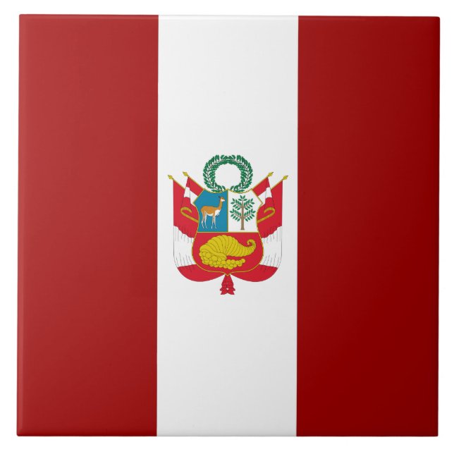 Peru flag tile (Front)