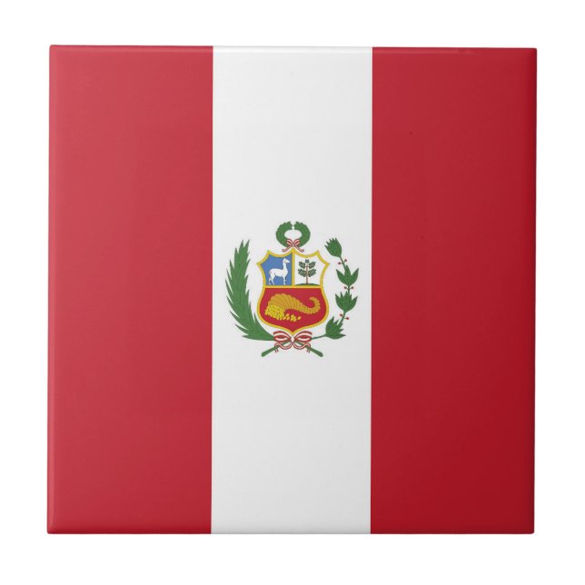 Peru flag tile (Front)