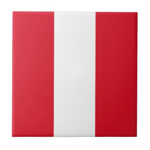 Peru Flag Tile