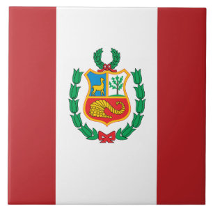 Peru Flag Tile