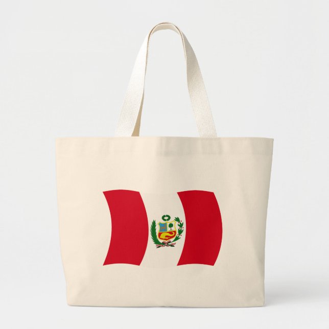 Peru Flag Tote Bag (Front)