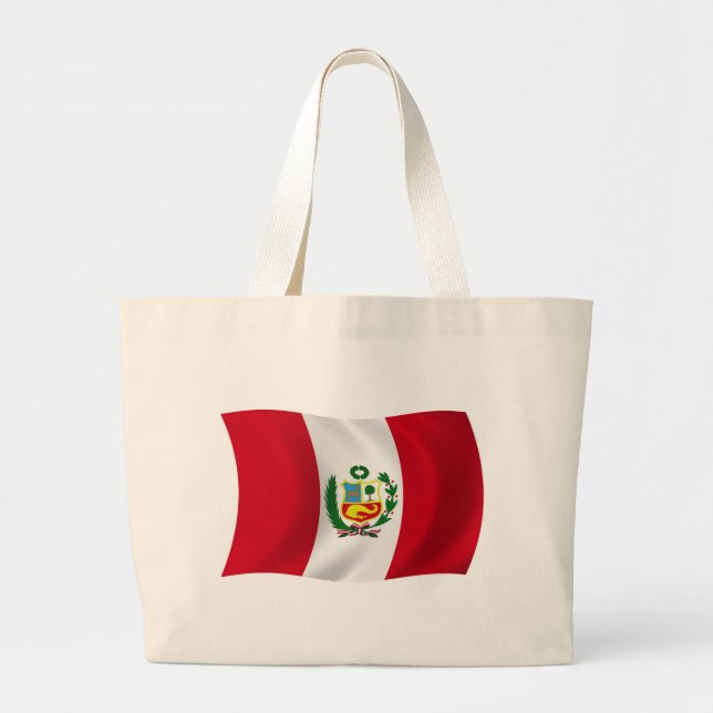 Peru Flag Tote Bag (Front)