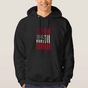 Peru Flag USA Handfist Peruvian Pride Peruvian Roo Hoodie