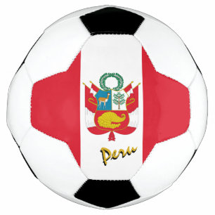Peru Football & Peruvian Flag / Sports Soccer Ball
