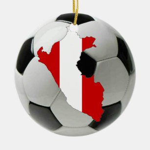 Peru football soccer ornament