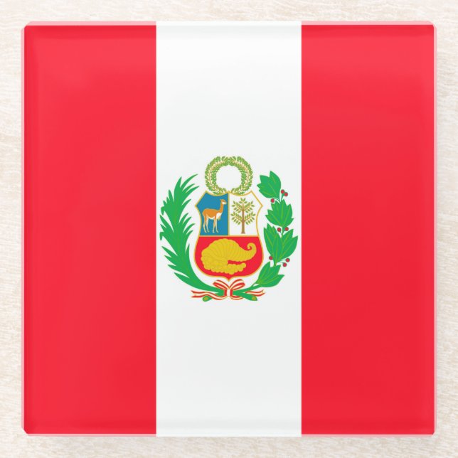 Peru Glass Coaster (Front)