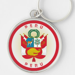 Peru Heritage Emblem Keychain