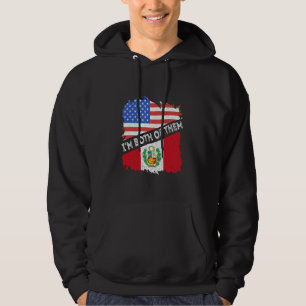Peru I'm Both Of Them America Peruvian Flag Peruvi Hoodie