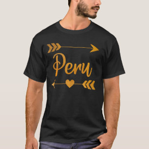 Peru In Indiana Funny City Home Roots Usa Women T-Shirt