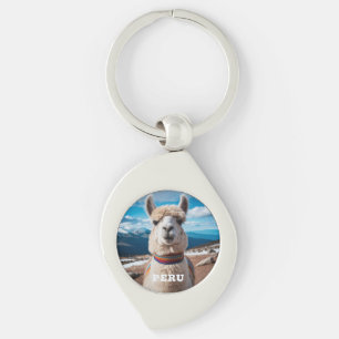 Peru Llama Keychain