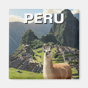 Peru Llama Magnet